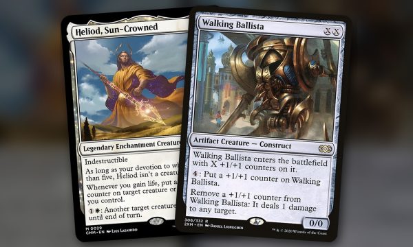 Heliod, Sun-Crowned + Walking Ballista: combo Commander mono blanco