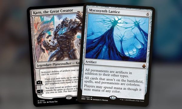 Karn, the Great Creator + Mycosynth Lattice: combo Commander incoloro