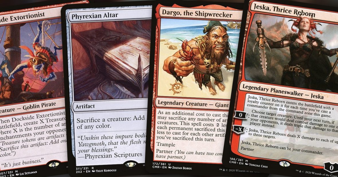 COMBO BANEADO EN COMMANDER: Dargo, Jeska, Dockside y Phyrexian Altar