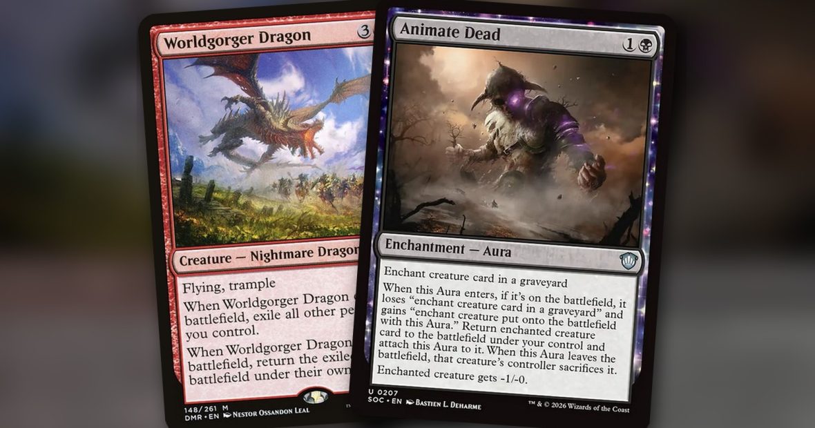 Worldgorger Dragon + Animate Dead: combo Commander Grixis