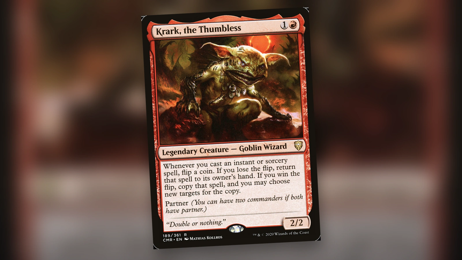 Krark, the Thumbless: guía Commander de monedas, copias y Partner
