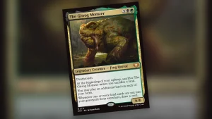Portada editorial de The Gitrog Monster, la Rana, para su guia de Commander Golgari