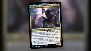 Portada editorial de Yuriko, la Sombra del Tigre, para la guia de Commander ninja