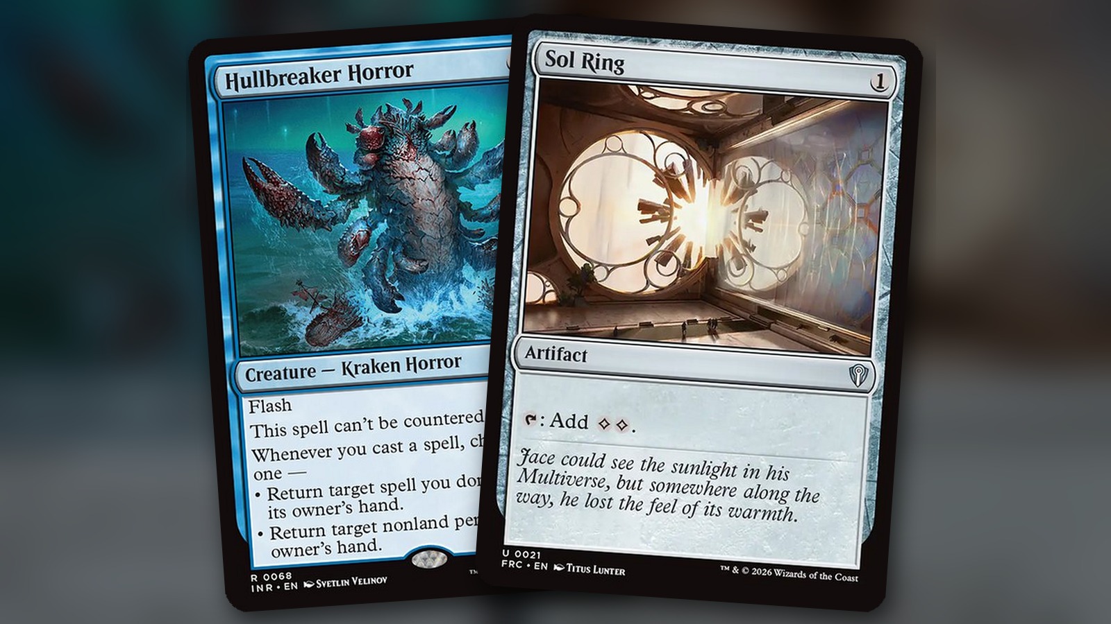 Hullbreaker Horror + Sol Ring: combo Commander mono azul
