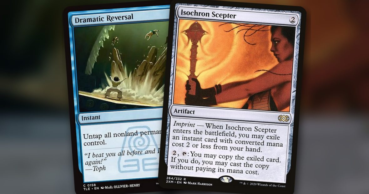 Dramatic Reversal + Isochron Scepter: combo Commander mono azul