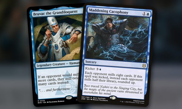 Bruvac the Grandiloquent + Maddening Cacophony: combo Commander mono azul