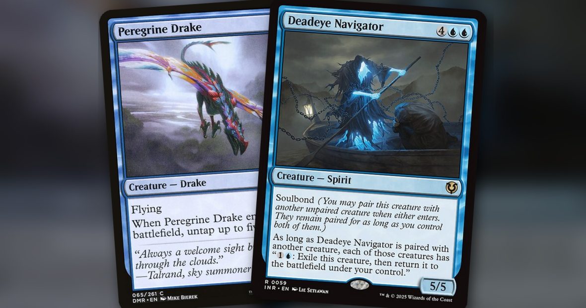 Peregrine Drake + Deadeye Navigator: combo Commander mono azul