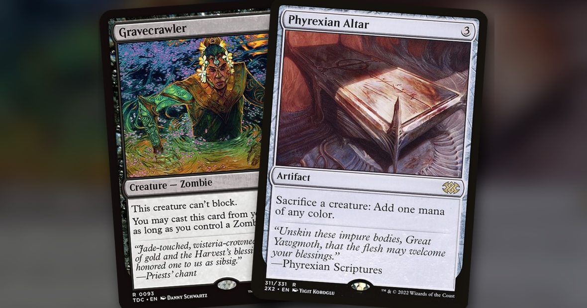 Gravecrawler + Phyrexian Altar: combo Commander mono negro