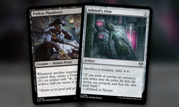 Pitiless Plunderer + Ashnod’s Altar: combo Commander mono negro