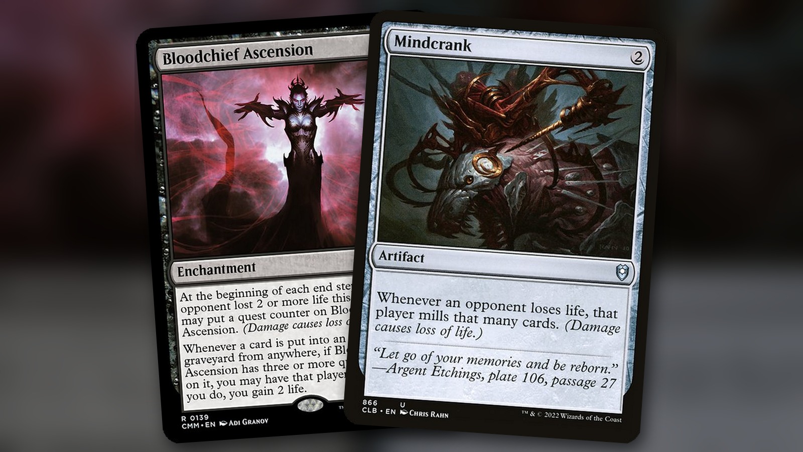 Bloodchief Ascension + Mindcrank: combo Commander mono negro