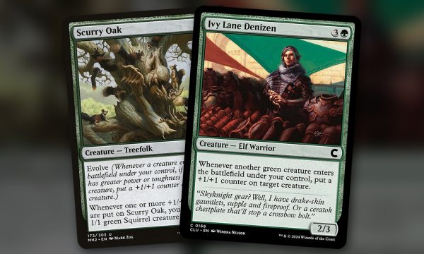 Scurry Oak + Ivy Lane Denizen: combo Commander mono verde