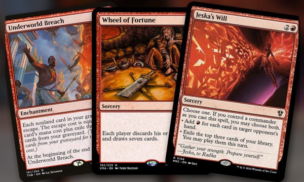 Underworld Breach + Wheel of Fortune + Jeska’s Will: combo Commander mono rojo