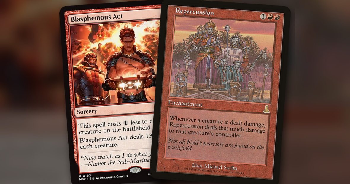 Blasphemous Act + Repercussion: combo Commander mono rojo