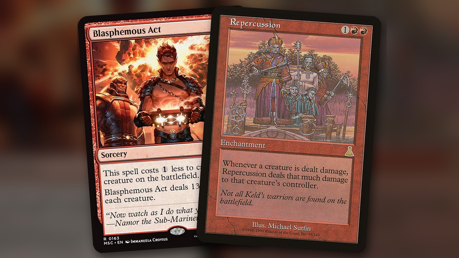 Blasphemous Act + Repercussion: combo Commander mono rojo