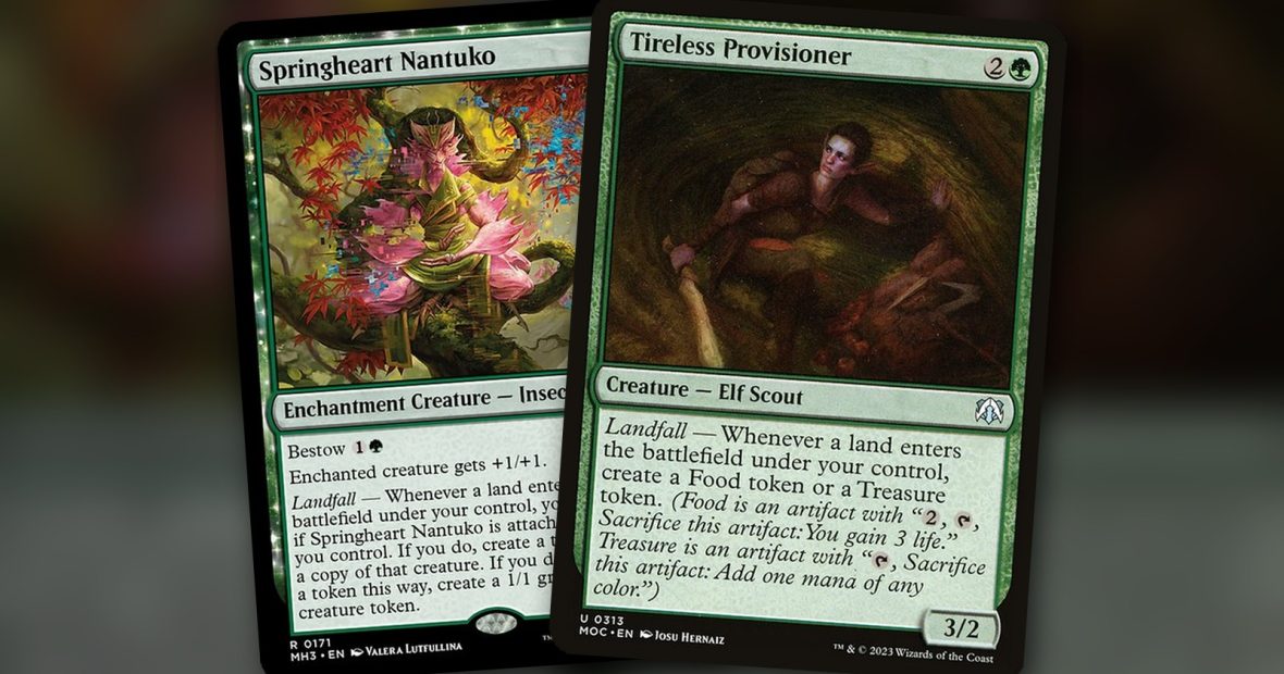 Springheart Nantuko + Tireless Provisioner: combo Commander mono verde