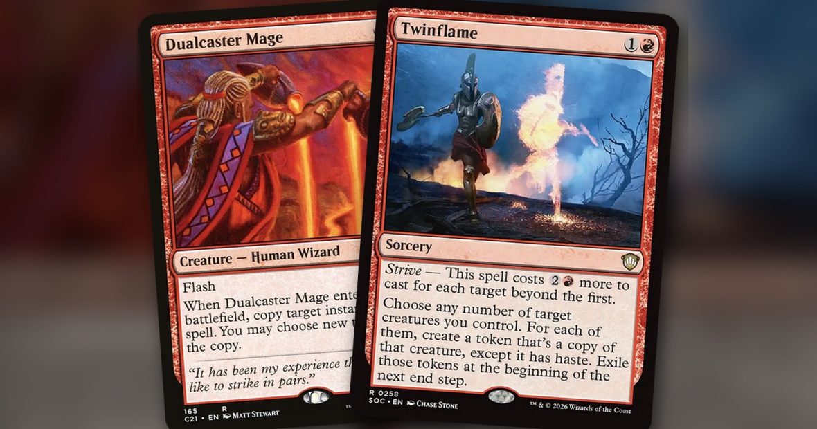 Dualcaster Mage + Twinflame: combo Commander mono rojo