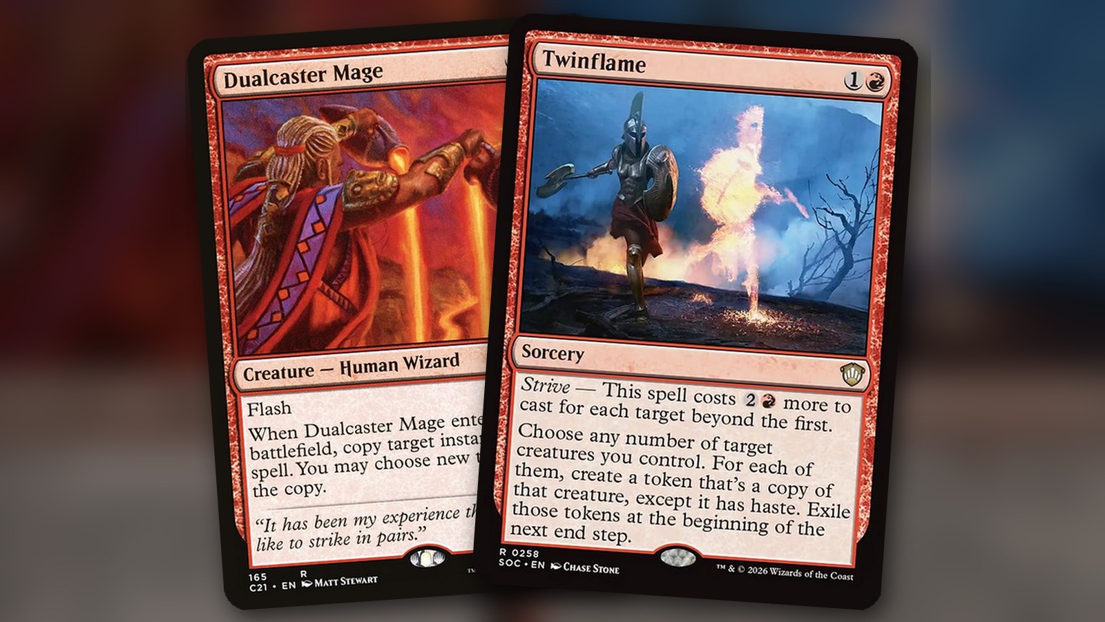 Dualcaster Mage + Twinflame: combo Commander mono rojo