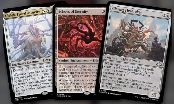 Ulalek, Fused Atrocity + Echoes of Eternity + Glaring Fleshraker: combo Commander WUBRG de copias infinitas