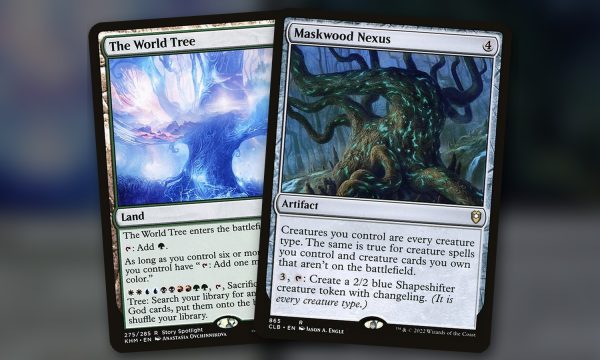 The World Tree + Maskwood Nexus: combo Commander WUBRG de tutoría masiva (no es bucle infinito)