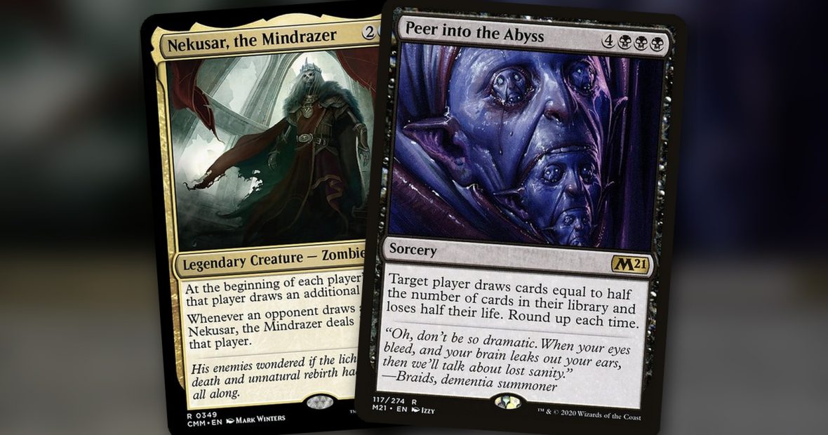 Nekusar, the Mindrazer + Peer into the Abyss: combo Commander Grixis