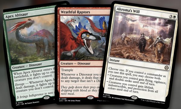 Apex Altisaur + Wrathful Raptors + Akroma’s Will: combo Commander Naya