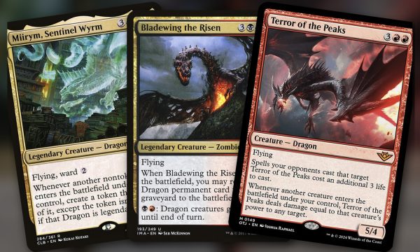 Miirym, Sentinel Wyrm + Bladewing the Risen + Terror of the Peaks: combo Commander UBRG