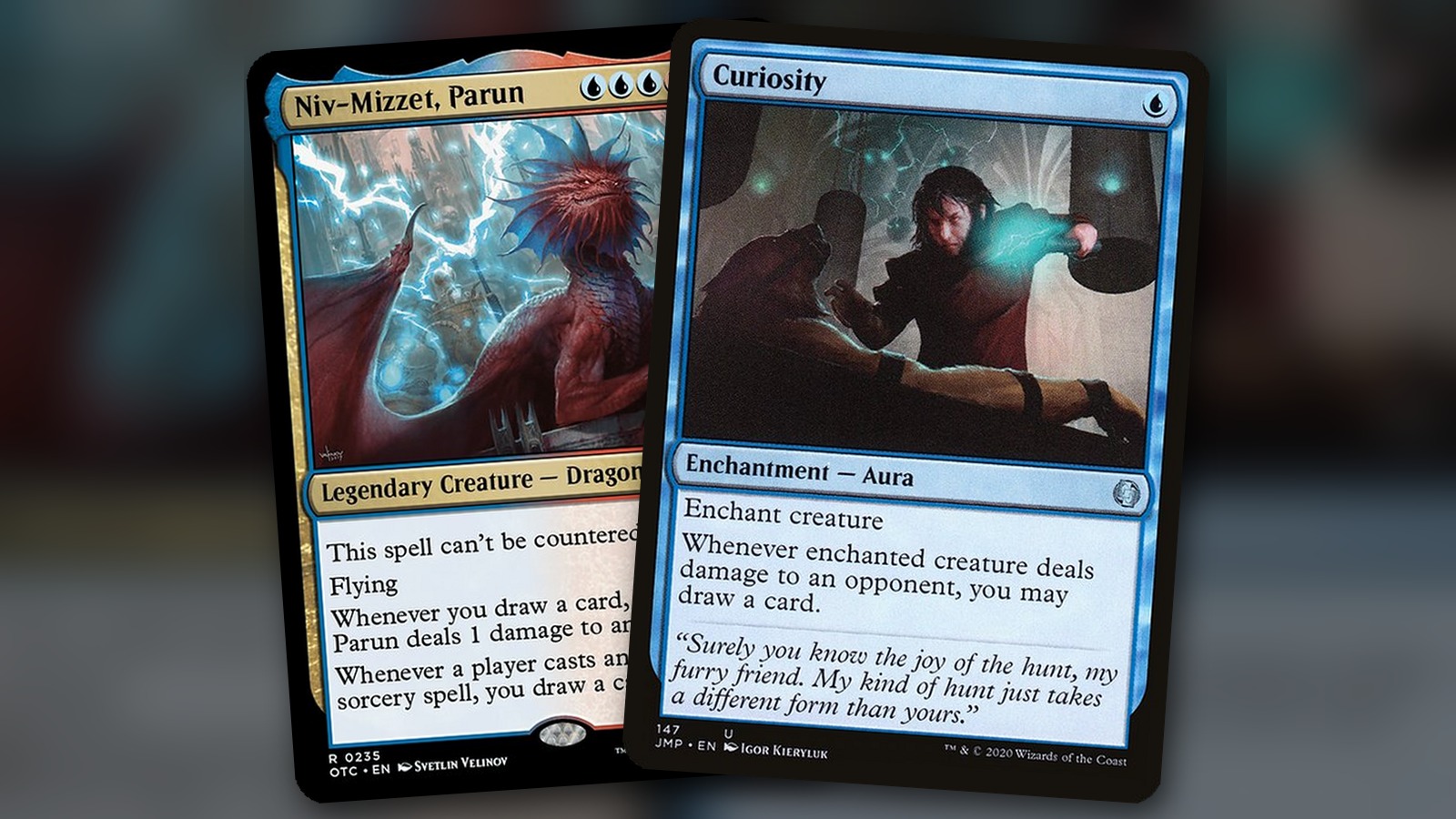Niv-Mizzet, Parun + Curiosity: combo Commander Izzet