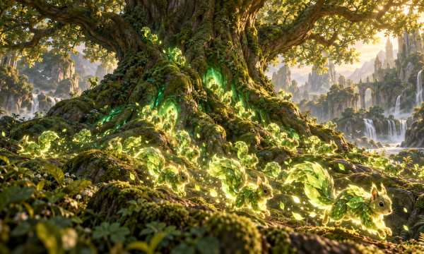 Scurry Oak + Ivy Lane Denizen: combo Commander mono verde