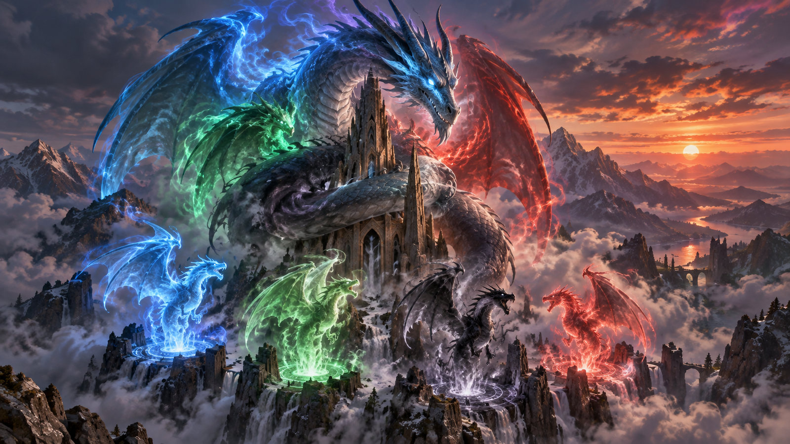 Miirym, Sentinel Wyrm + Bladewing the Risen + Terror of the Peaks: combo Commander UBRG