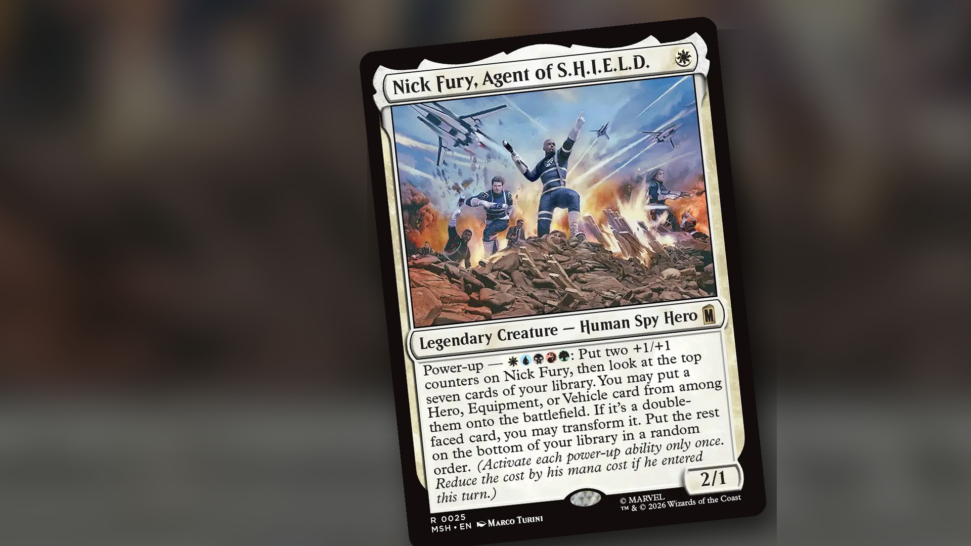 Nick Fury, Agent of S.H.I.E.L.D. en Commander: la guía completa del comandante quinquicolor