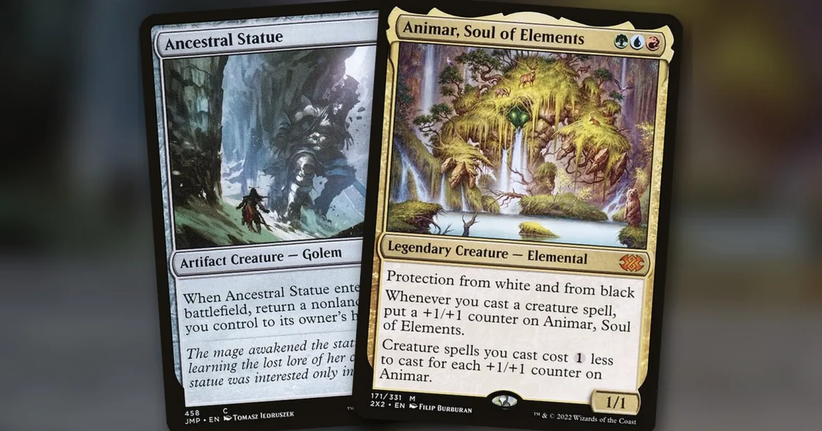 Animar, Soul of Elements + Ancestral Statue: combo Commander Temur