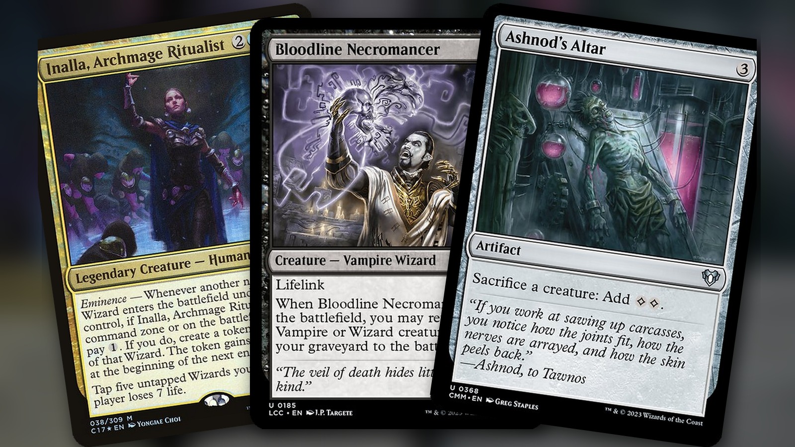 Inalla, Archmage Ritualist + Bloodline Necromancer + Ashnod’s Altar: combo Commander Grixis