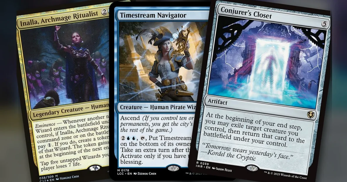 Inalla, Archmage Ritualist + Timestream Navigator + Conjurer’s Closet: turnos extra por <i class=