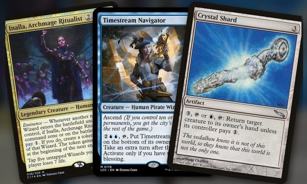 Inalla, Archmage Ritualist + Timestream Navigator + Crystal Shard: turnos extra en Commander