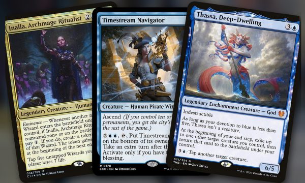 Inalla, Archmage Ritualist + Timestream Navigator + Thassa, Deep-Dwelling: turnos extra en Commander