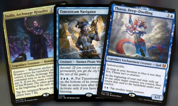 Inalla, Archmage Ritualist + Timestream Navigator + Thassa, Deep-Dwelling: turnos extra en Commander