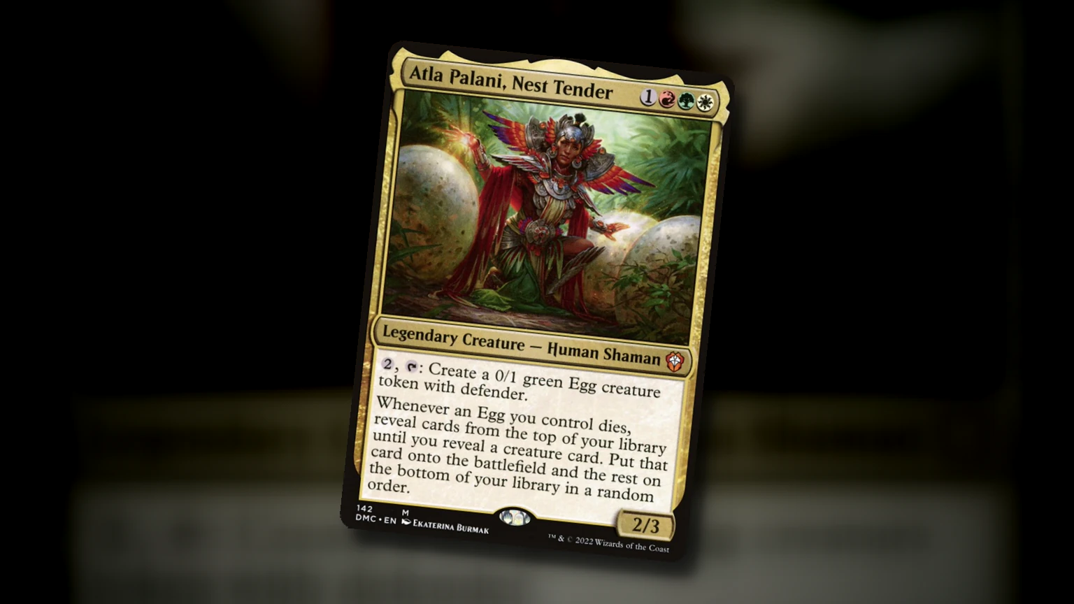 Atla Palani, Nest Tender: guía de Commander Naya