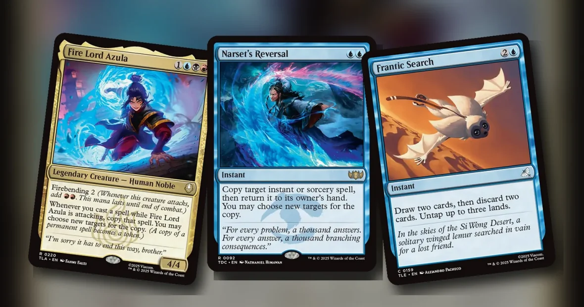 Fire Lord Azula + Narset’s Reversal + Frantic Search: combo Commander Grixis
