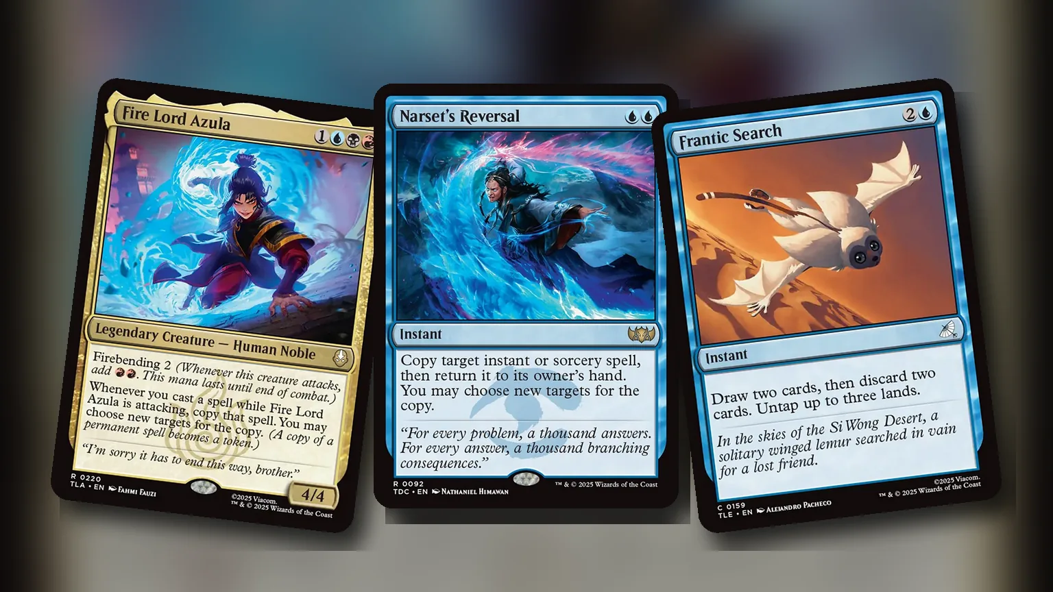 Fire Lord Azula + Narset’s Reversal + Frantic Search: combo Commander Grixis