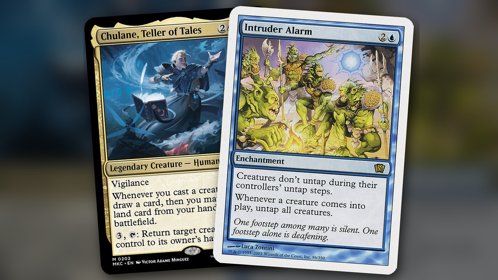 Chulane, Teller of Tales + Intruder Alarm: combo Commander Bant
