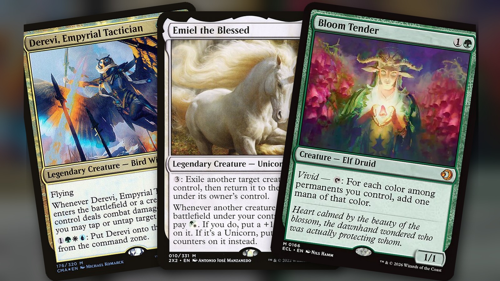 Derevi + Emiel the Blessed + Bloom Tender: combo Commander Bant