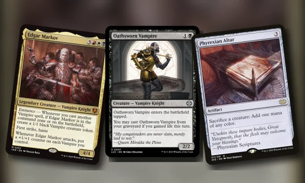 Edgar Markov + Oathsworn Vampire + Phyrexian Altar: combo Commander Mardu