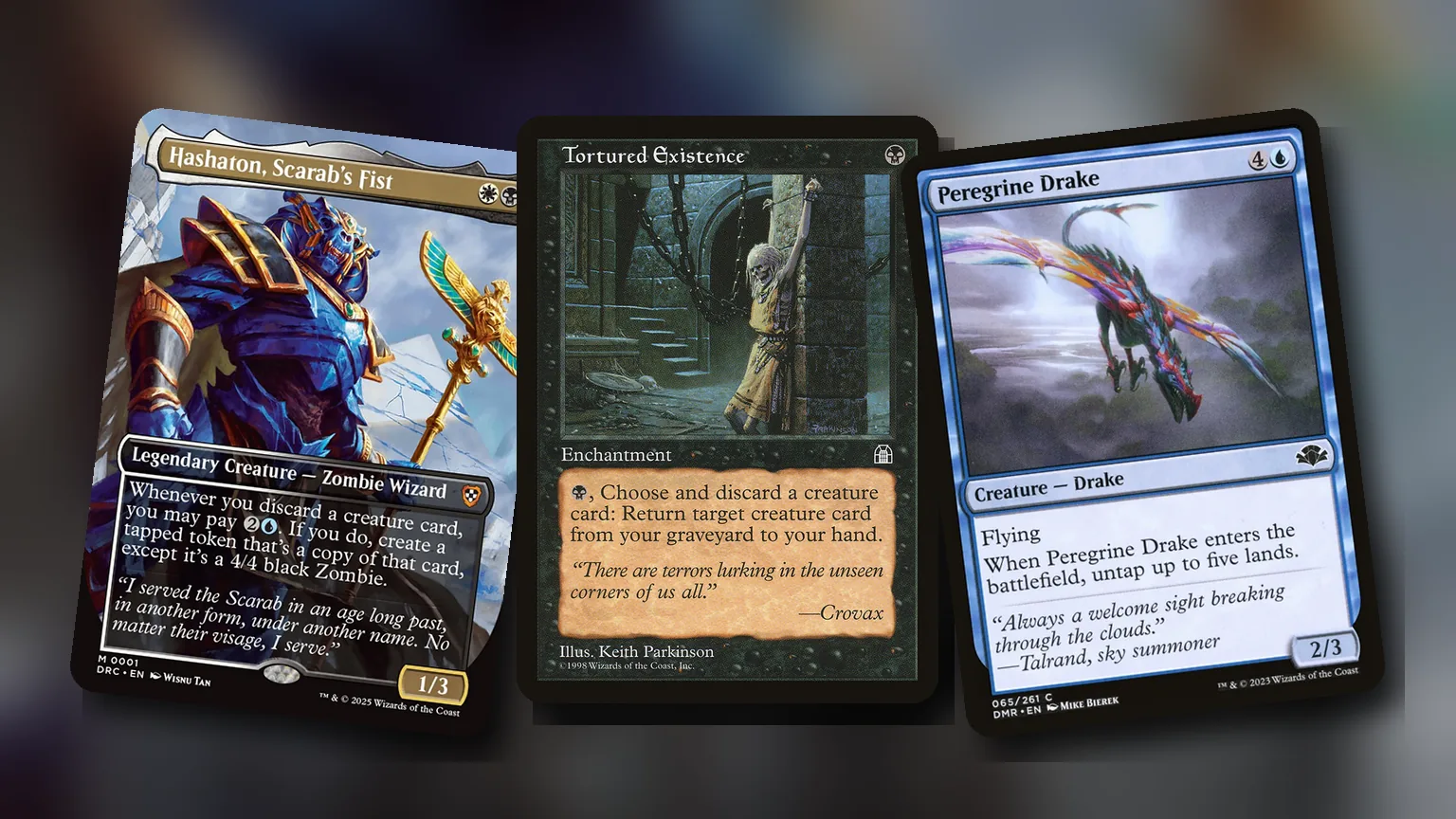 Hashaton, Scarab’s Fist + Tortured Existence + Peregrine Drake: combo Commander Esper