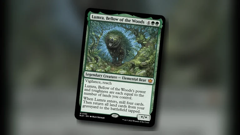 Lumra, Bellow of the Woods — imagen de portada de Commander