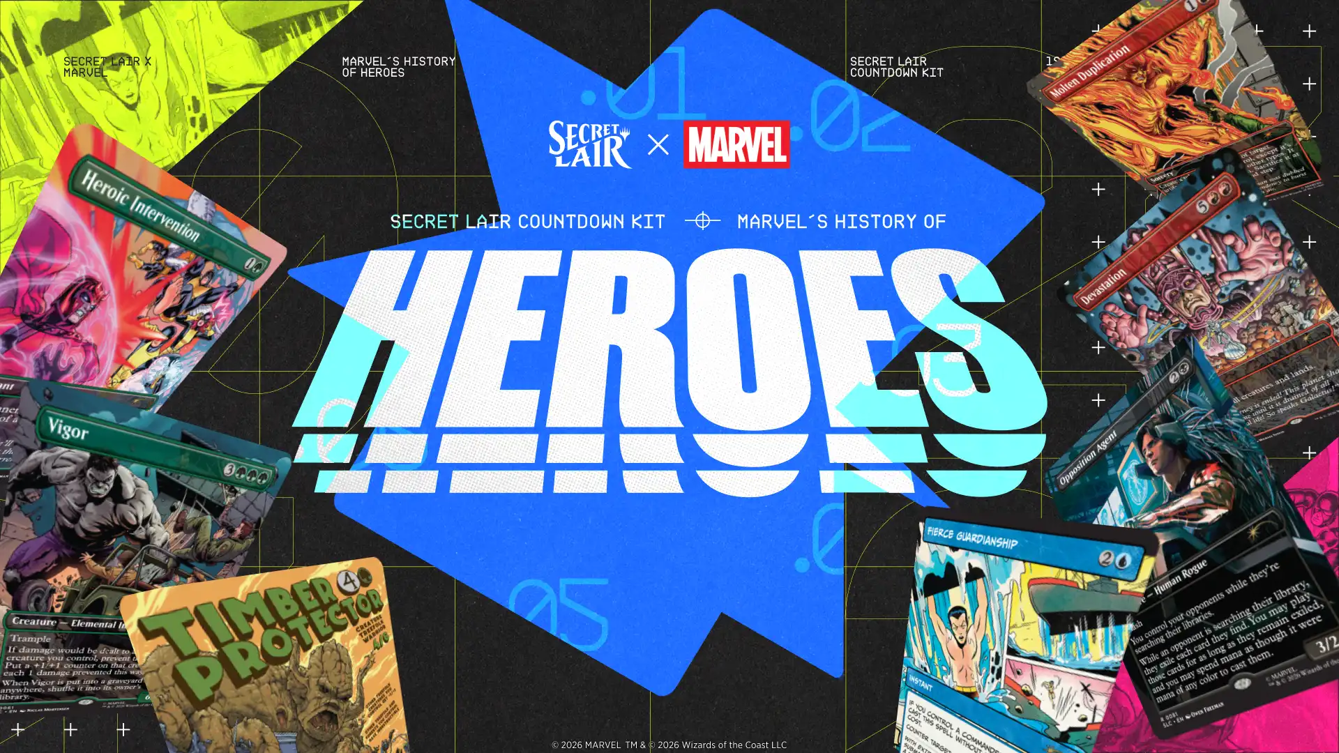 Secret Lair Countdown Kit de Marvel – TORACLES