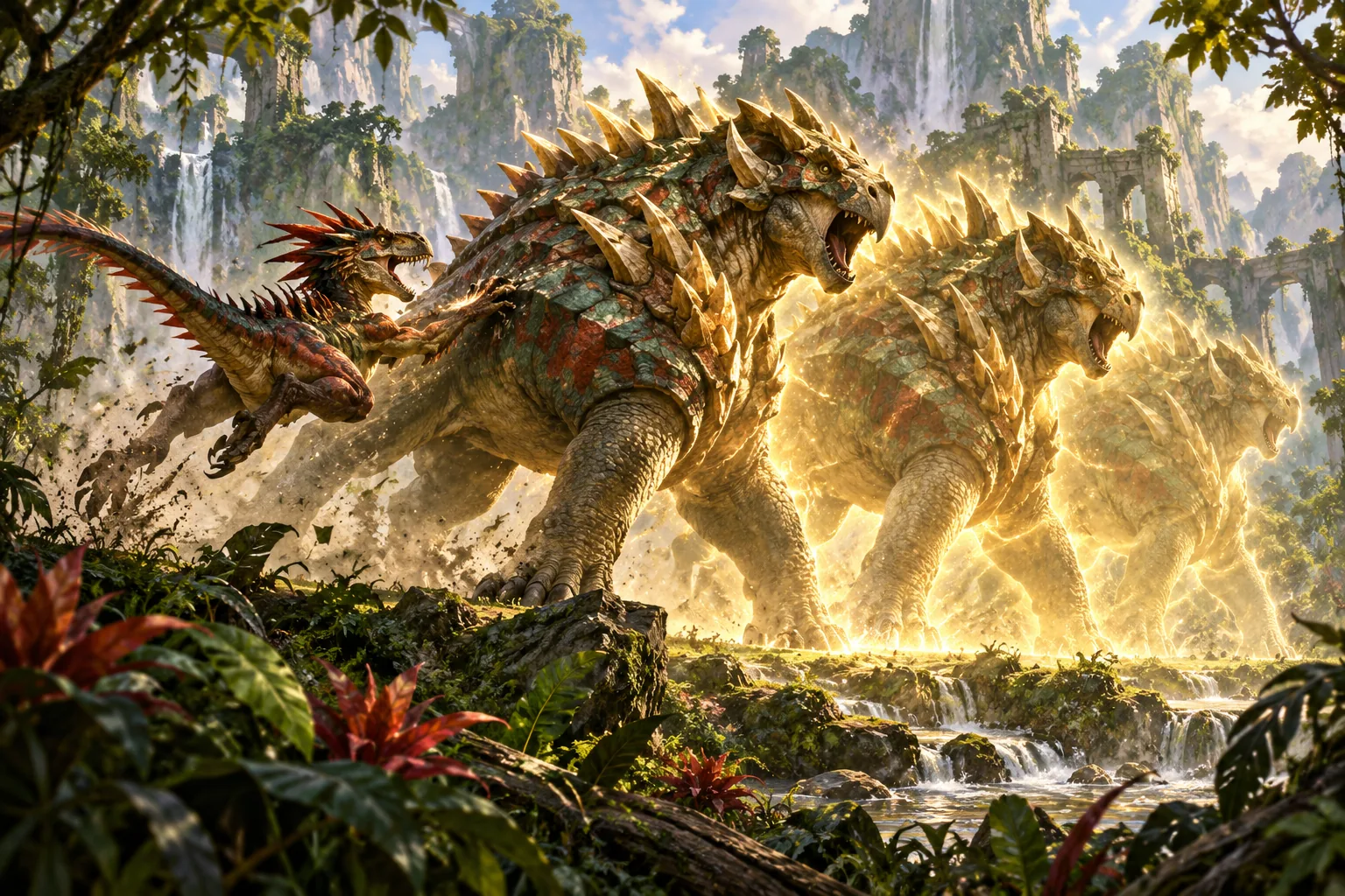 Pantlaza, Sun-Favored + Polyraptor + Marauding Raptor: combo Commander Naya — análisis del oráculo