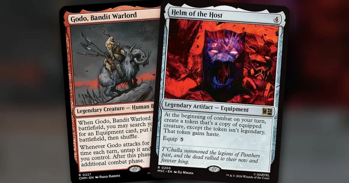 Godo, Bandit Warlord + Helm of the Host: combo Commander mono rojo