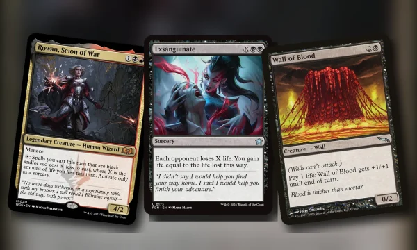 Rowan, Scion of War + Exsanguinate + Wall of Blood: combo Commander Rakdos