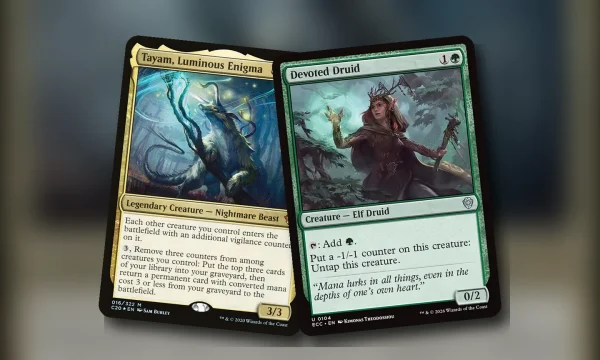 Tayam, Luminous Enigma + Devoted Druid: combo Commander Abzan