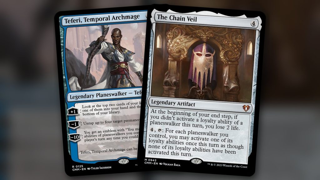 Teferi, Temporal Archmage y The Chain Veil — imagen de portada del combo